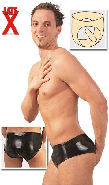 Latexové slipy s análním kolíkem (1)