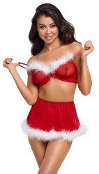 Sexy vánoční sada s podprsenkou (1)