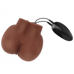 Vibrační masturbátor anální - black (2)